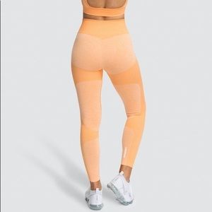 Do you even impact seamless leggings sorbet orange neon women’s small